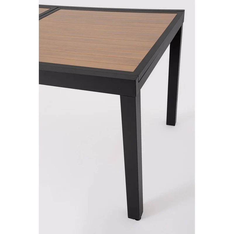 Tavolo da Giardino Allungabile in Alluminio Effetto Legno - HALVORN