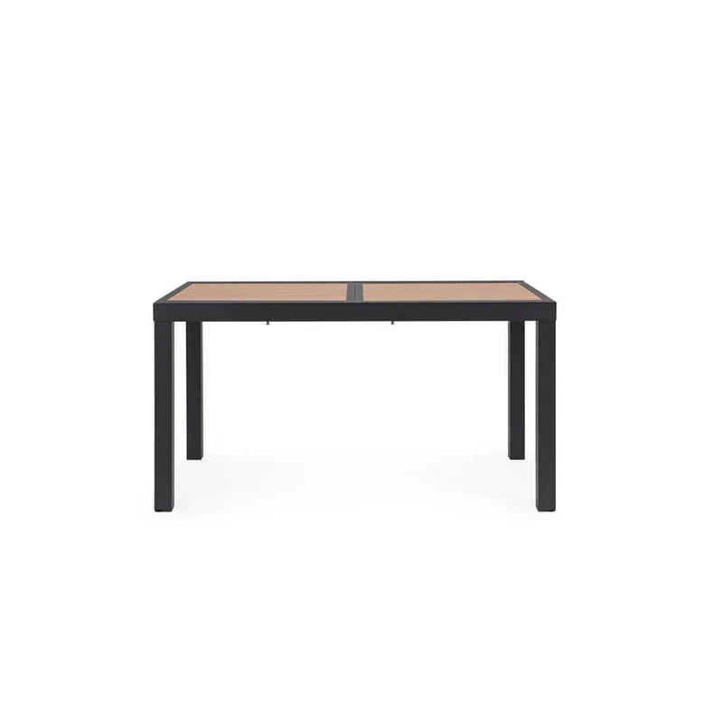 Tavolo da Esterno Allungabile in Alluminio Effetto Legno - HALVORN