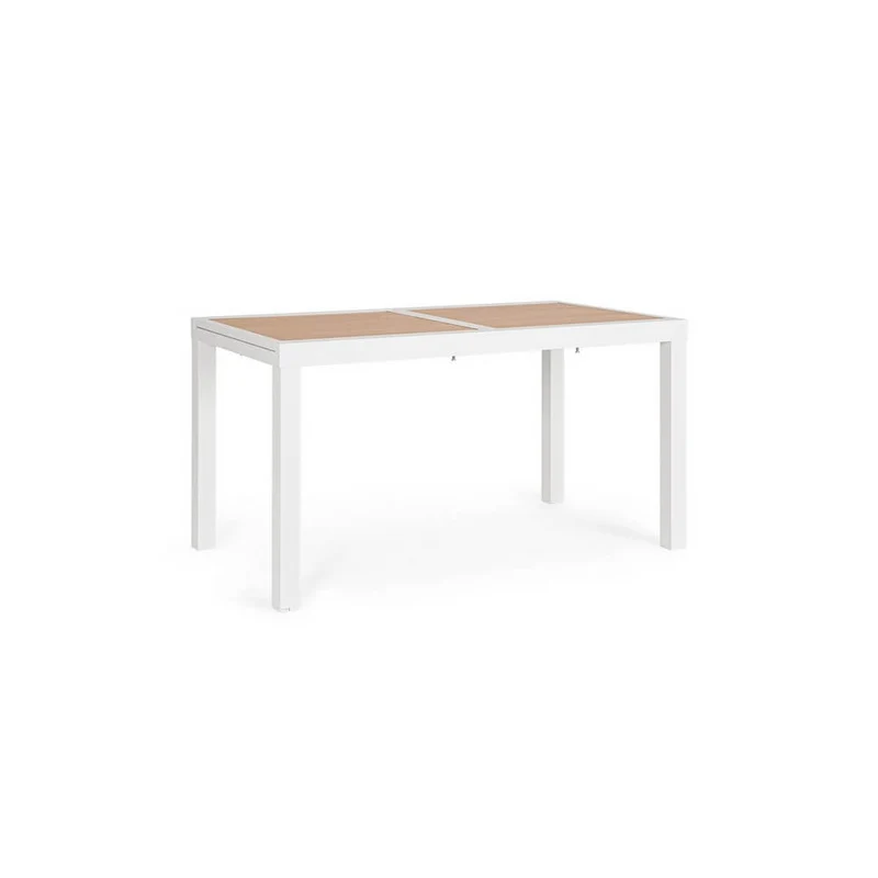 Tavolo da Esterno Allungabile in Alluminio Effetto Legno - HALVORN