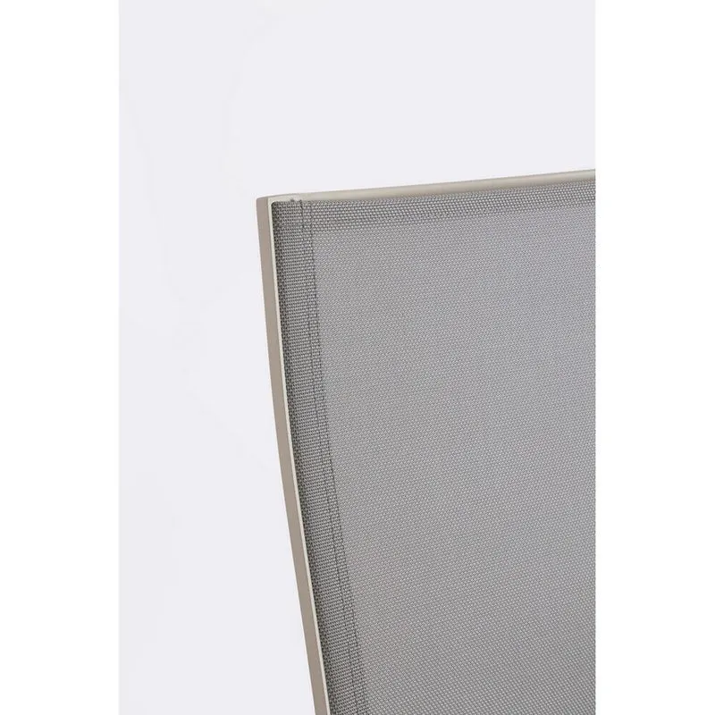 Set di 4 Sedie da Giardino con Braccioli in Alluminio e Textilene Impilabili - MEIRA