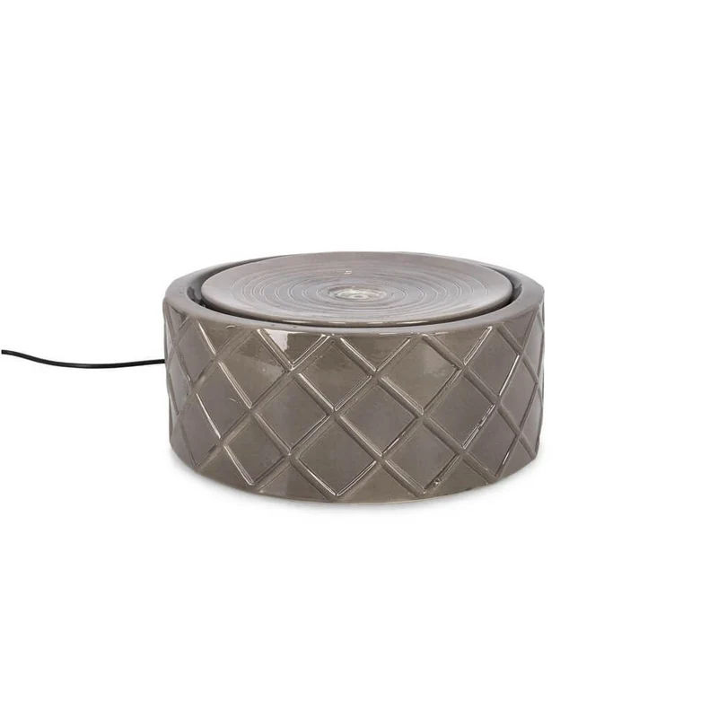 Fontana da Interno in Ceramica Rotonda con Luce LED - CALYPSO