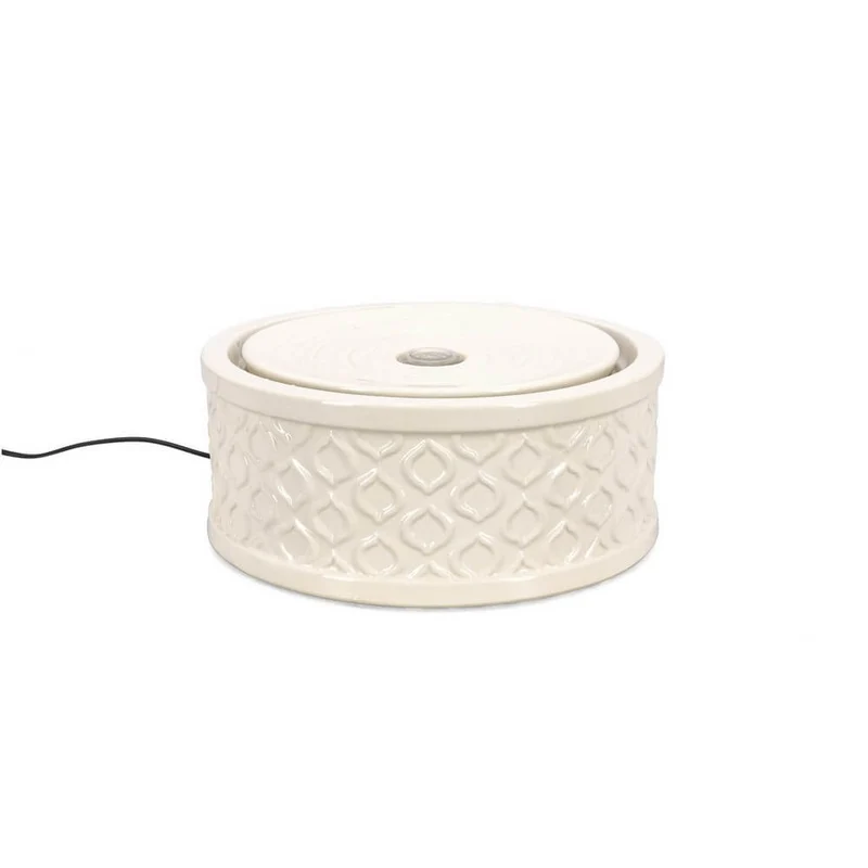 Fontana da Interno in Ceramica con Luce LED Avorio - ELARIS