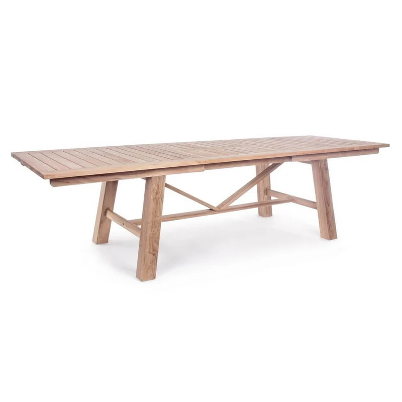 Tavolo da Giardino Allungabile in Legno Teak 220-300x100 cm - CHARMING