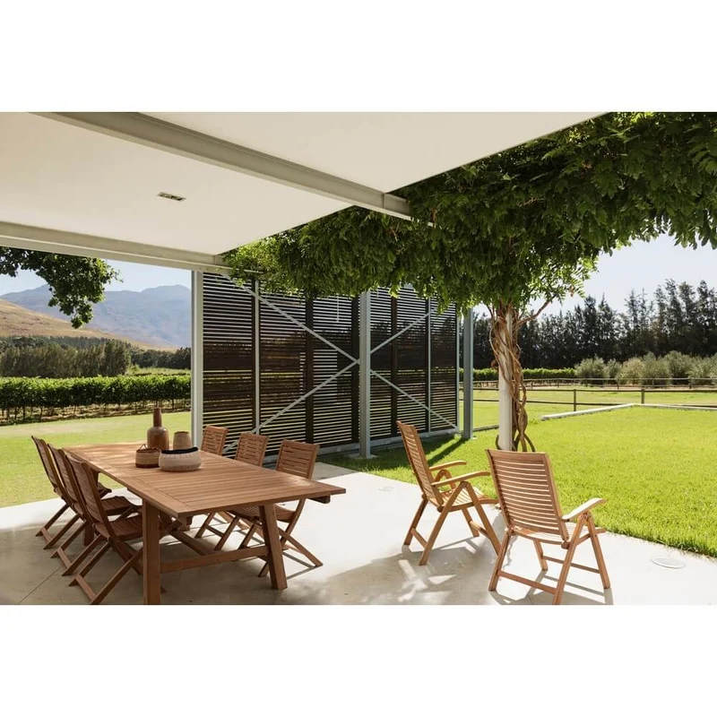 Tavolo da Giardino Allungabile in Legno Teak 220-300x100 cm - CHARMING