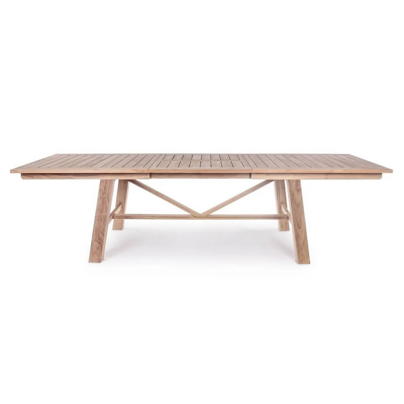 Tavolo da Giardino Allungabile in Legno Teak 220-300x100 cm - CHARMING