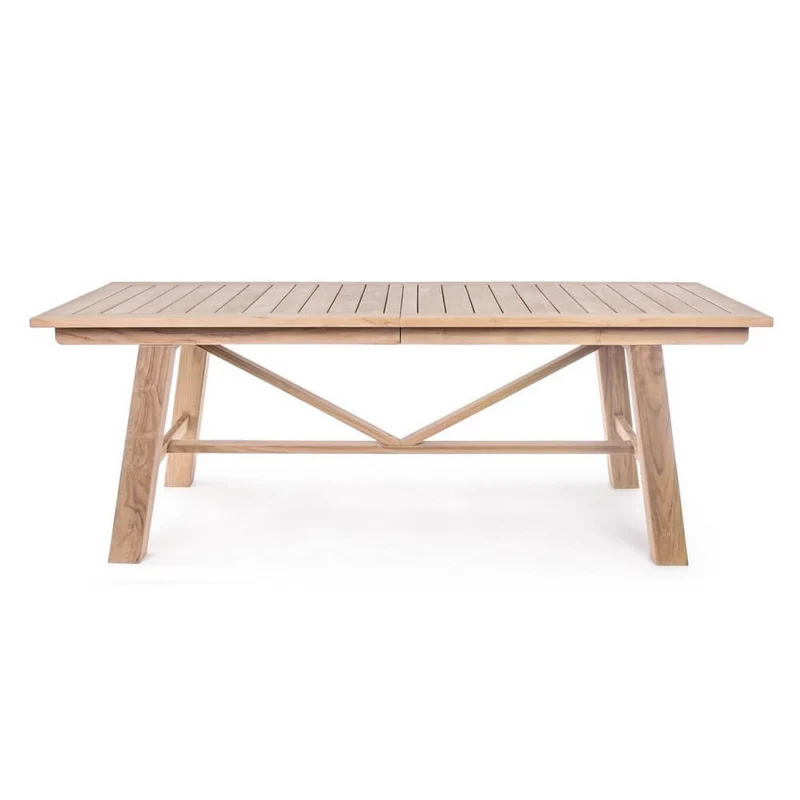 Tavolo da Giardino Allungabile in Legno Teak 220-300x100 cm - CHARMING