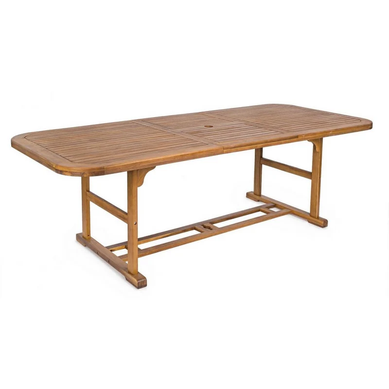 Tavolo da Giardino Allungabile in Legno di Acacia 180-240x100 - SERENITY