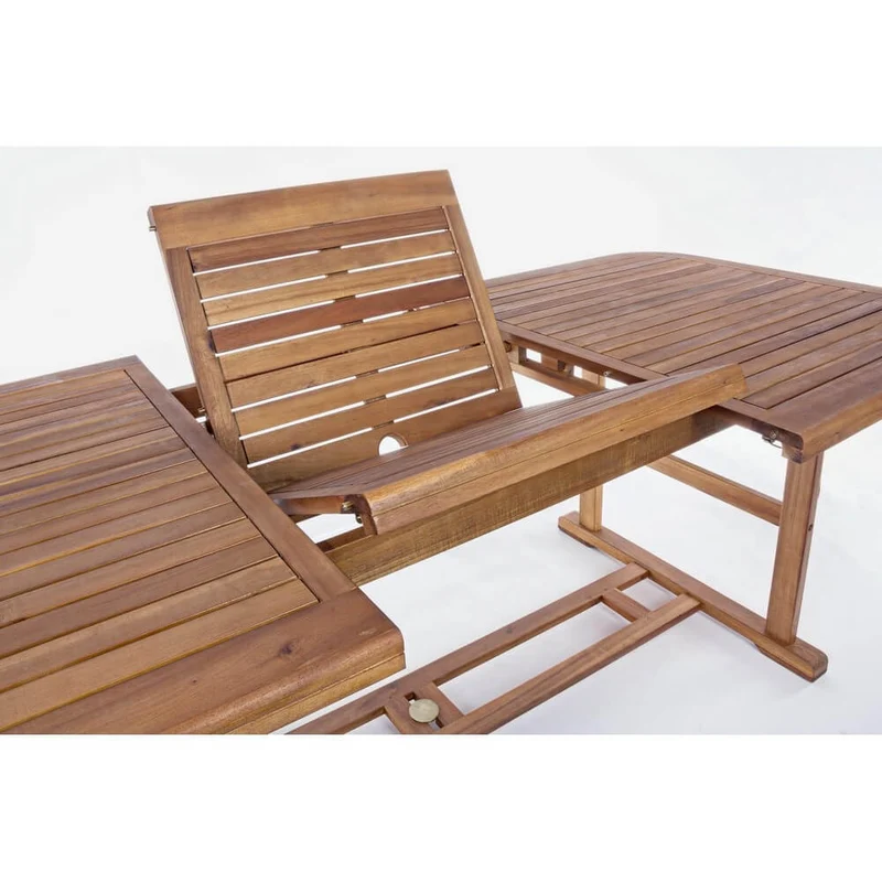 Tavolo da Giardino Allungabile in Legno di Acacia 180-240x100 - SERENITY
