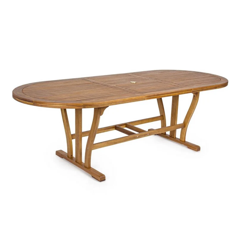 Tavolo da Giardino Ovale Allungabile in Legno di Acacia 180-240 cm - SERENITY