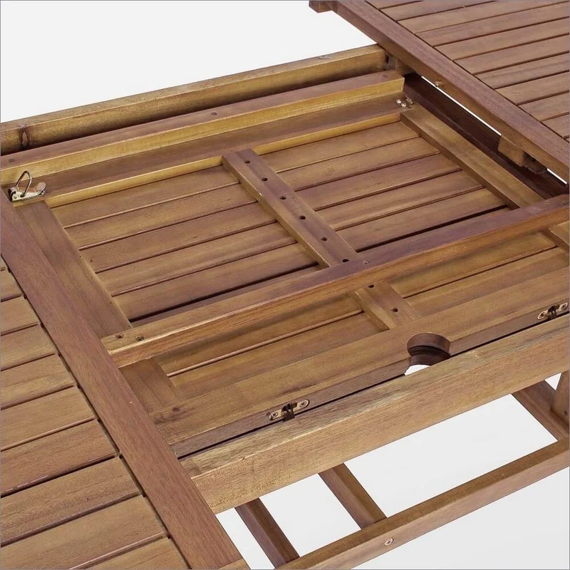 Tavolo da Giardino Ovale Allungabile in Legno di Acacia 180-240 cm - SERENITY
