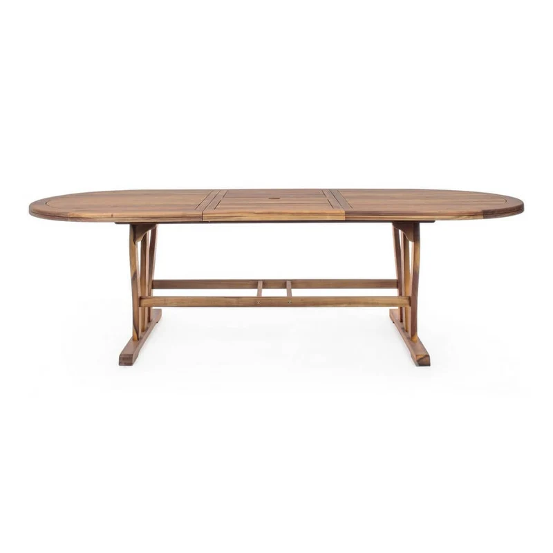 Tavolo da Giardino Ovale Allungabile in Legno di Acacia 180-240 cm - SERENITY