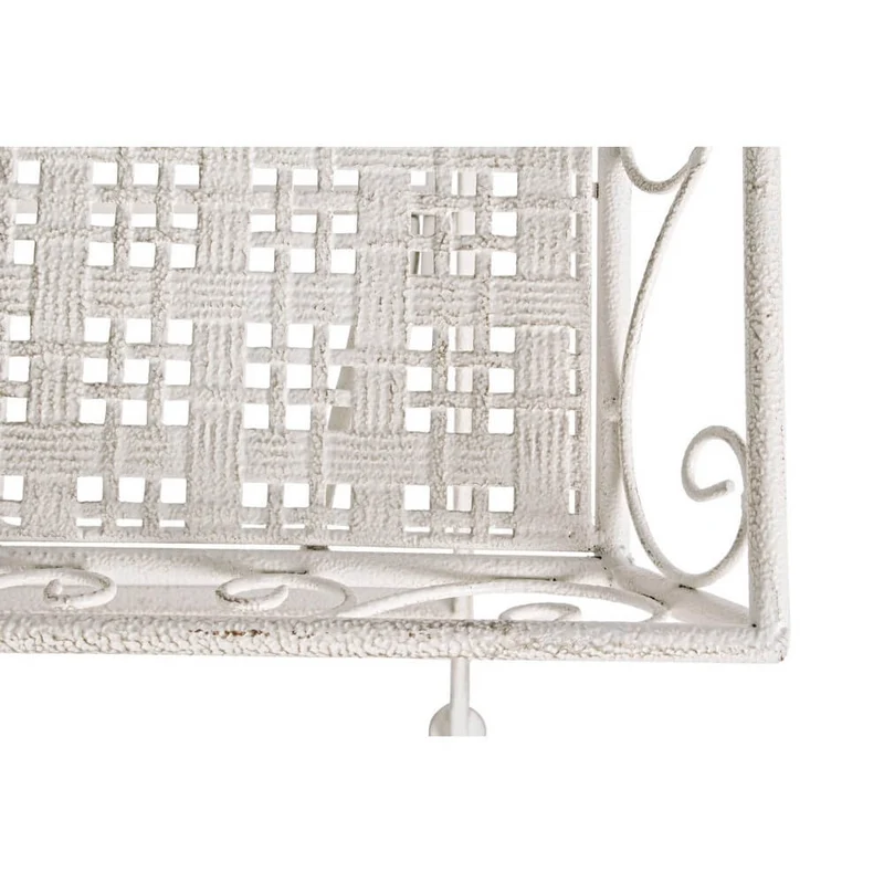 Set di 2 Tavolini Pieghevoli in Acciaio Stile Shabby Chic - IRENE