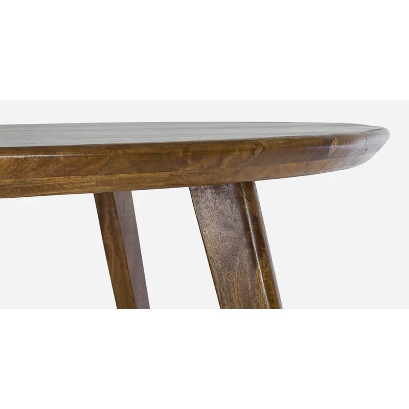 Tavolo da Pranzo Rotondo in Legno di Mango Diametro 120 cm - JAXON