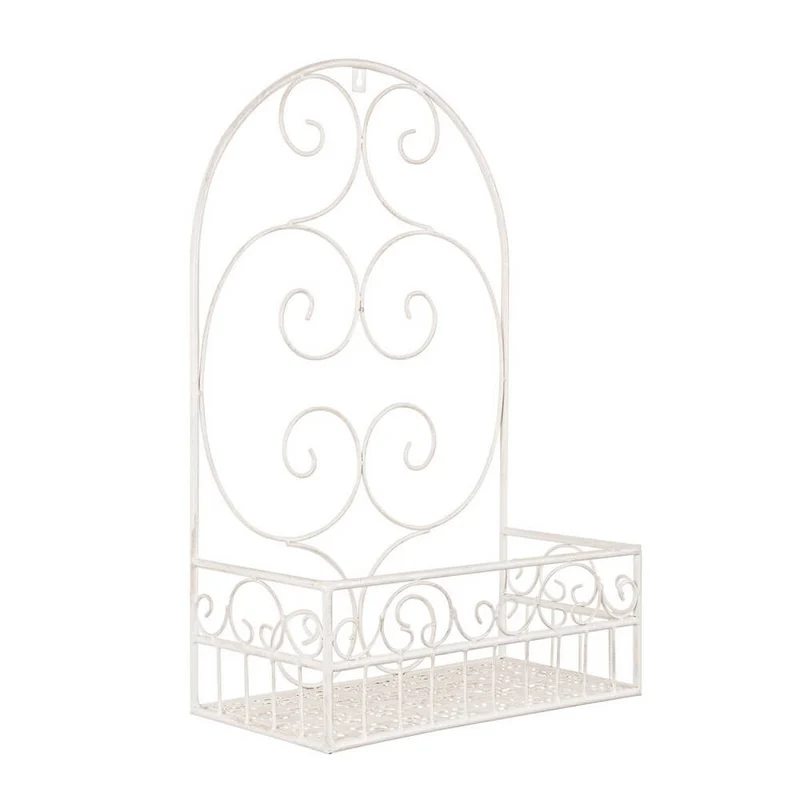 Set di 4 Porta Fiori da Parete in Acciaio Stile Romantico - IRENE