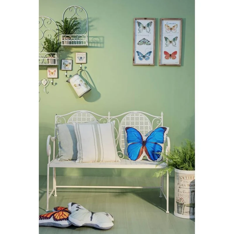 Set di 4 Porta Fiori da Parete in Acciaio Stile Romantico - IRENE