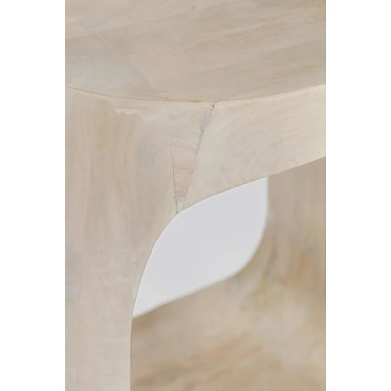 Tavolino in Legno di Mango Massello con Apertura Scultorea - ELIJAH
