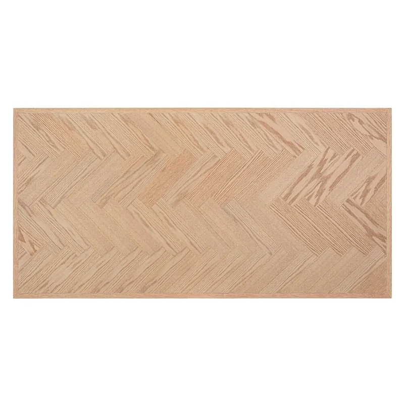 Tavolo da Pranzo in MDF Impiallacciato con Gambe in Acciaio 180x90 - GRIFFIN