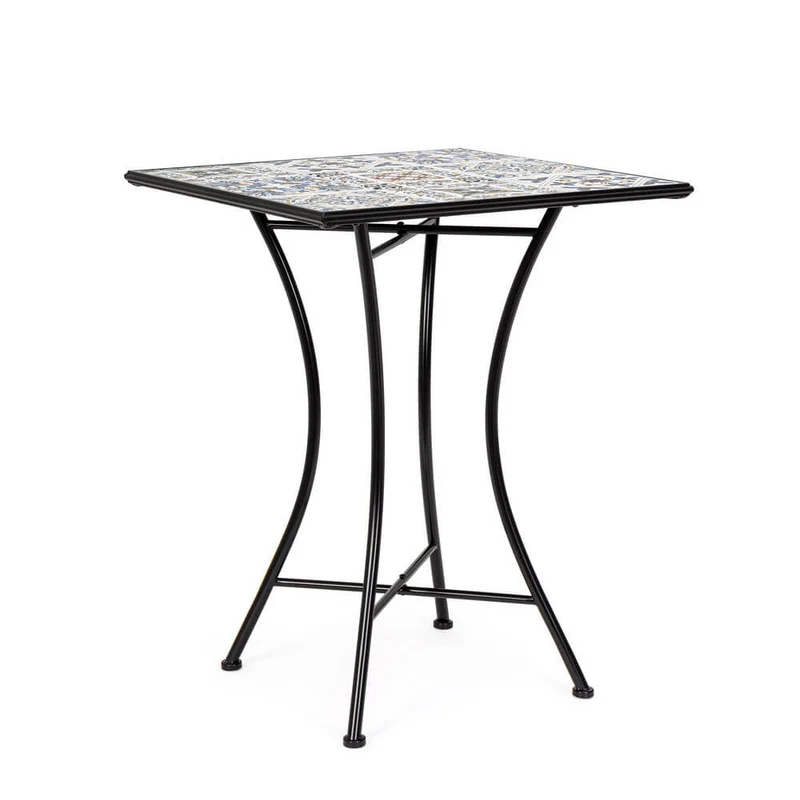 Tavolo da Giardino Quadrato con Piano in Ceramica 60x60 - GREEK