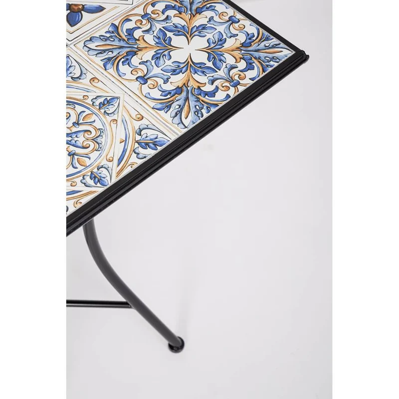 Tavolo da Giardino Quadrato con Piano in Ceramica 60x60 - GREEK