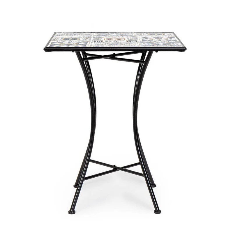 Tavolo da Giardino Quadrato con Piano in Ceramica 60x60 - GREEK