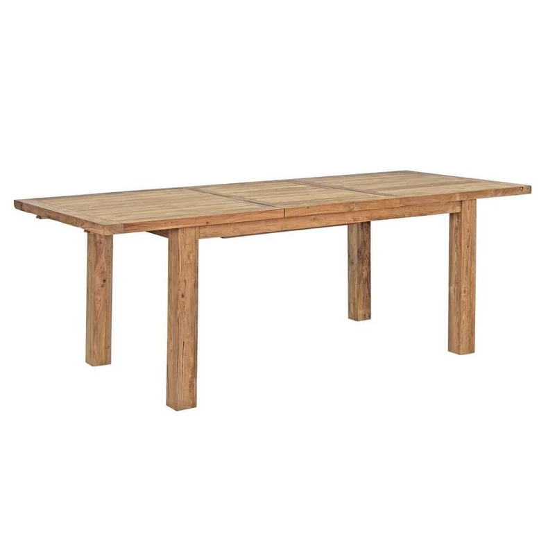 Tavolo Allungabile in Teak Riciclato Rustico 160-220 cm - ABUNDANCE