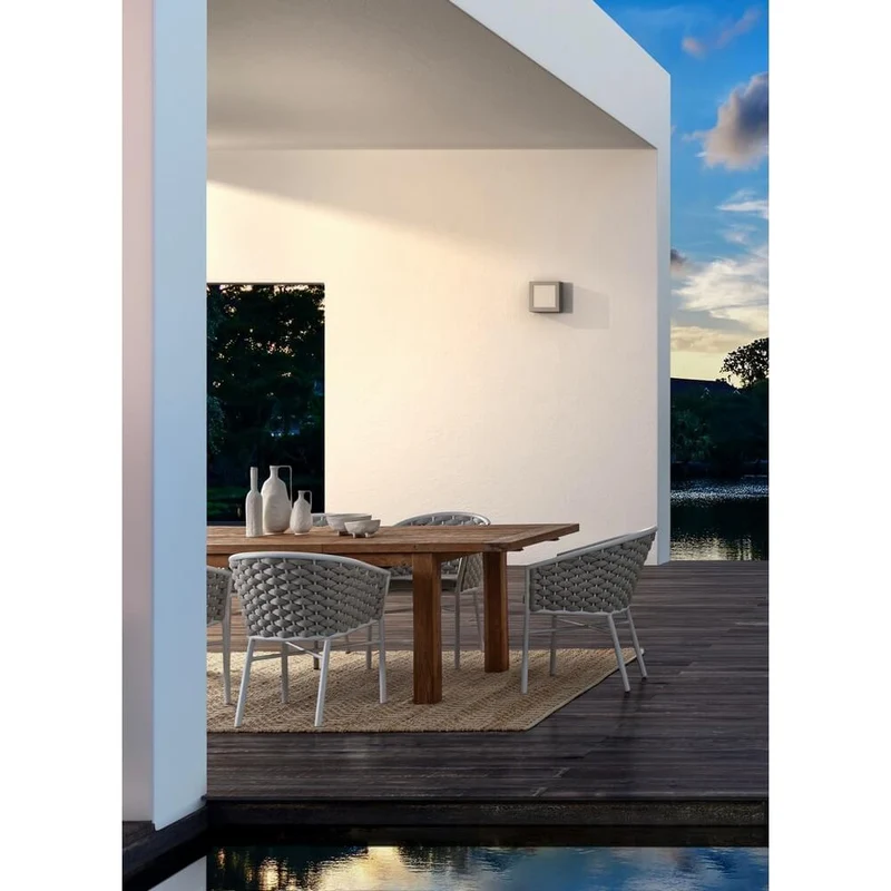 Tavolo Allungabile in Teak Riciclato Rustico 160-220 cm - ABUNDANCE