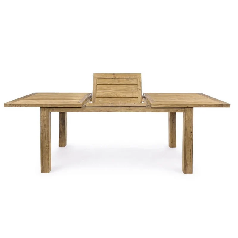 Tavolo Allungabile in Teak Riciclato Rustico 160-220 cm - ABUNDANCE
