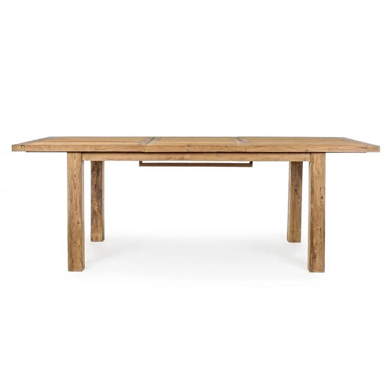 Tavolo Allungabile in Teak Riciclato Rustico 160-220 cm - ABUNDANCE