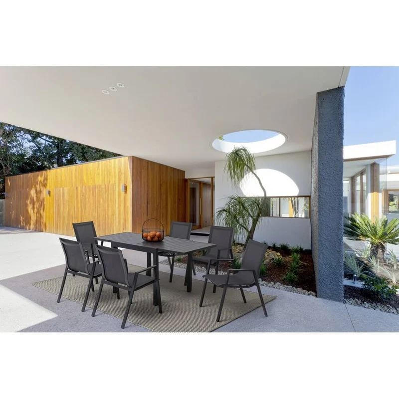 Tavolo da Giardino Allungabile in Alluminio 135-270x90 cm - SEAFARER