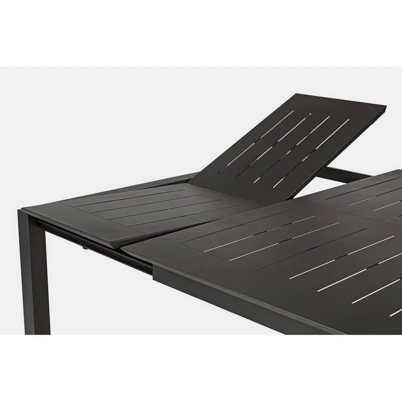 Tavolo da Giardino Allungabile in Alluminio Quadrato Antracite - STRONG