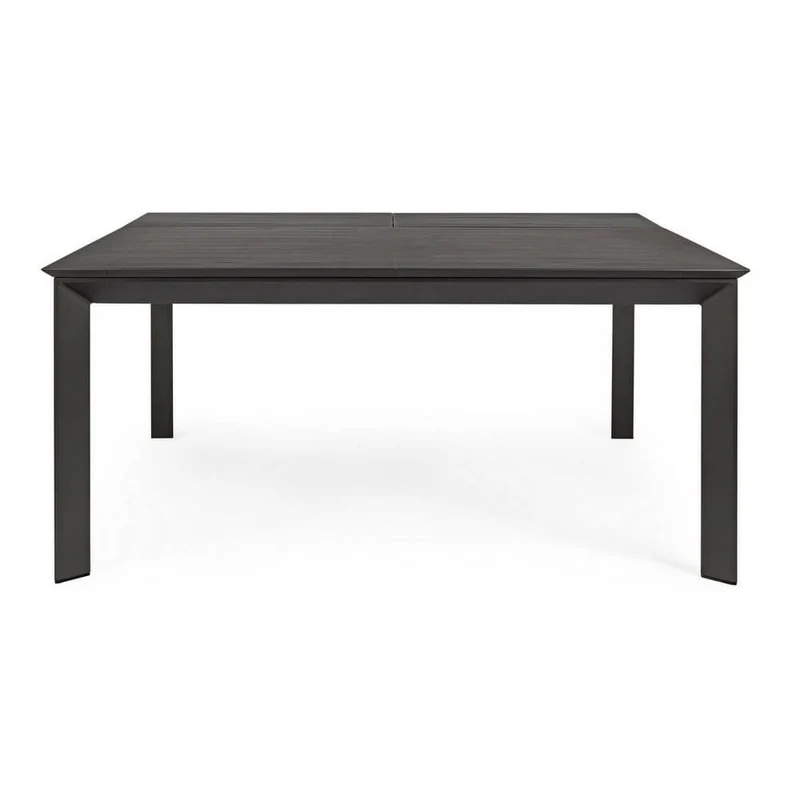 Tavolo da Giardino Allungabile in Alluminio Quadrato Antracite - STRONG