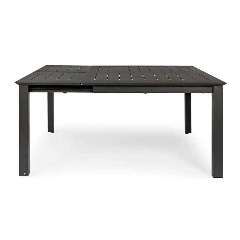 Tavolo da Giardino Allungabile in Alluminio Quadrato Antracite - STRONG