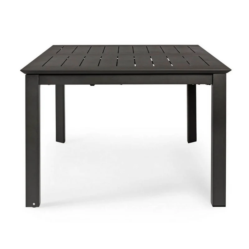 Tavolo da Giardino Allungabile in Alluminio Quadrato Antracite - STRONG
