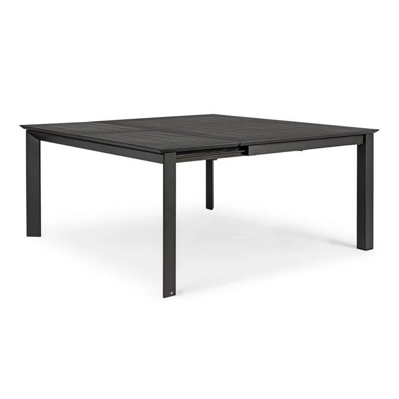 Tavolo da Giardino Allungabile in Alluminio Quadrato Antracite - STRONG