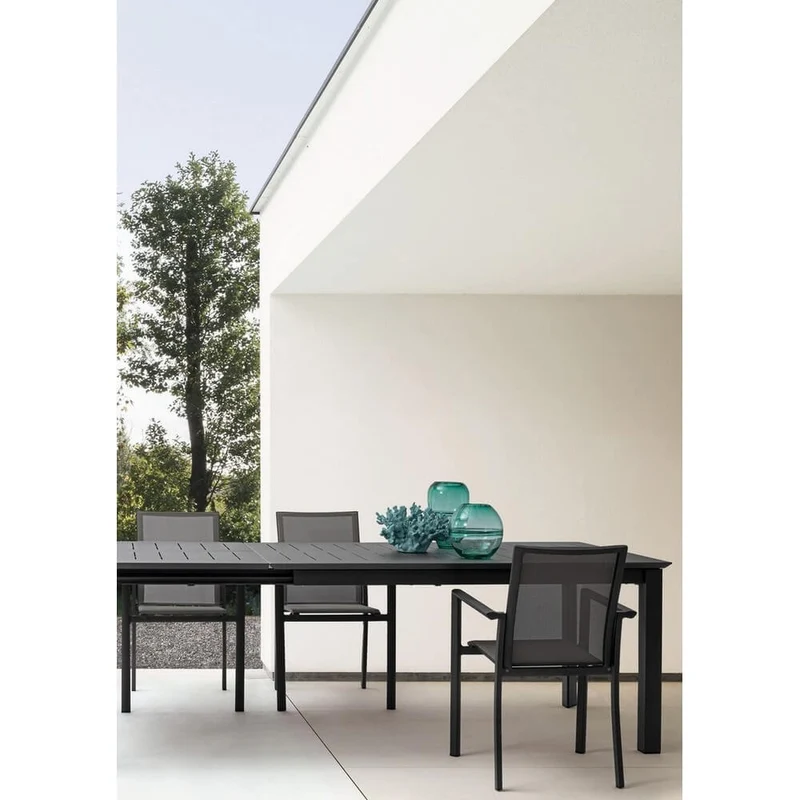 Tavolo da Giardino Allungabile in Alluminio 160-240x100 cm - STRONG
