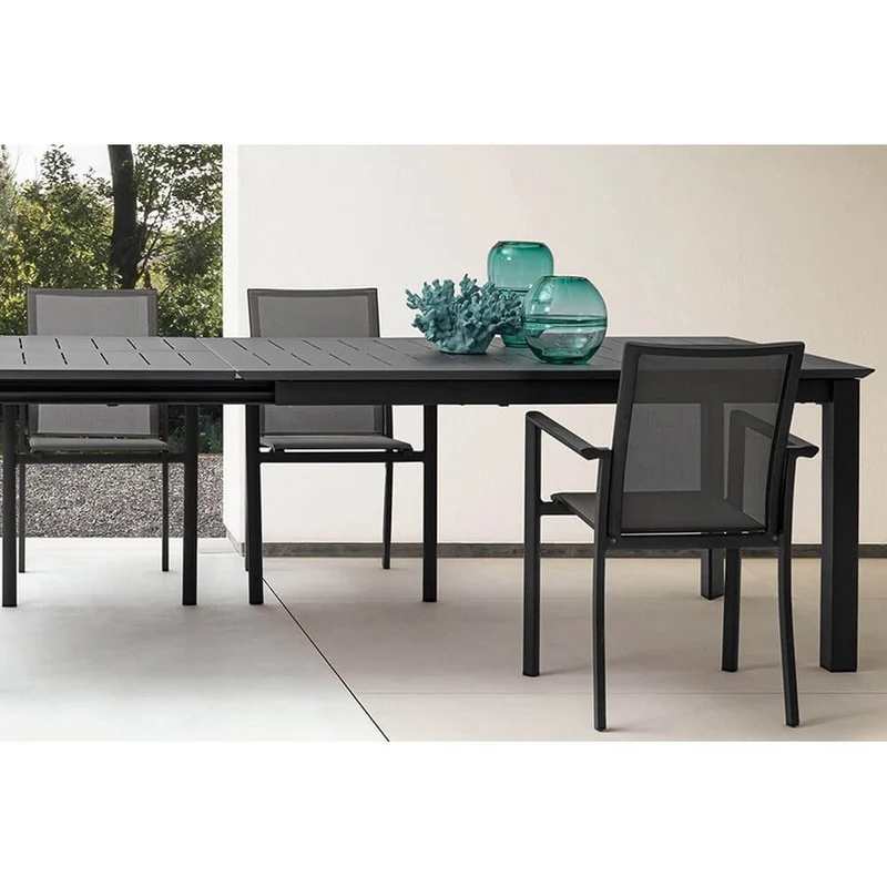 Tavolo da Giardino Allungabile in Alluminio 160-240x100 cm - STRONG