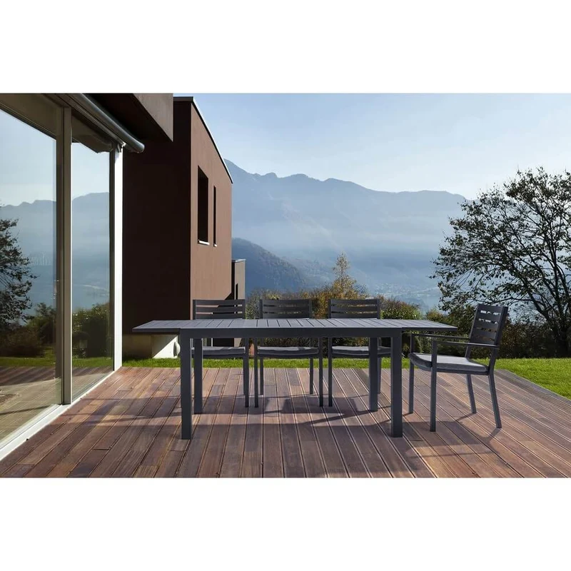 Tavolo da Giardino Allungabile in Alluminio 140-210 cm - NORDIC