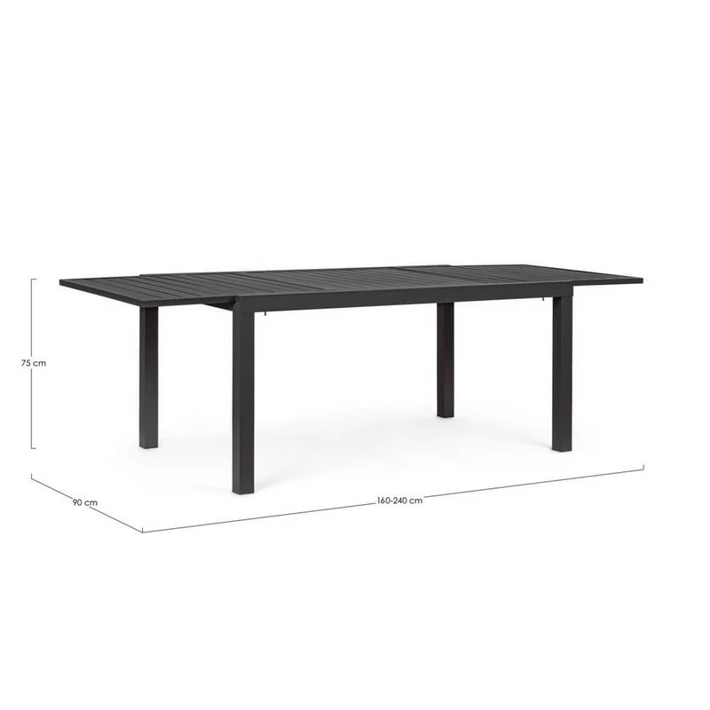 Tavolo da Giardino Allungabile in Alluminio 140-210 cm - NORDIC