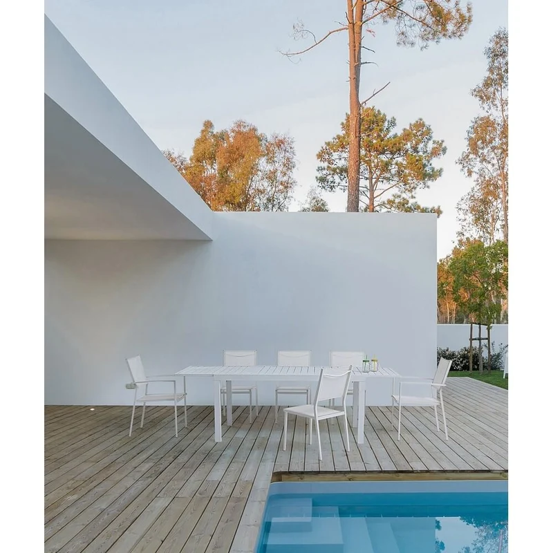 Tavolo da Giardino Allungabile in Alluminio 140-210 cm - NORDIC