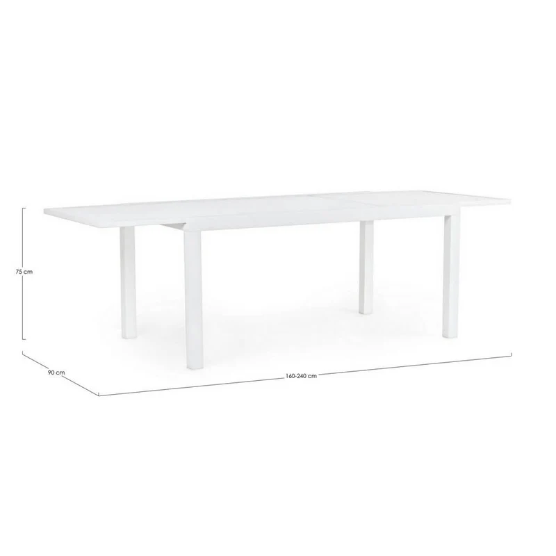 Tavolo da Giardino Allungabile in Alluminio 140-210 cm - NORDIC