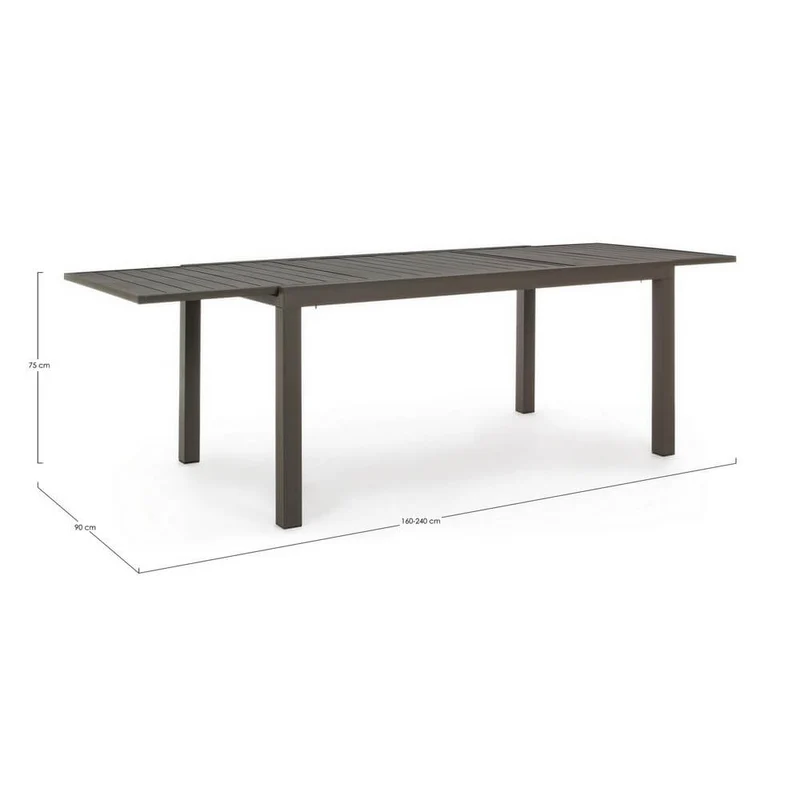 Tavolo da Giardino Allungabile in Alluminio 140-210 cm - NORDIC