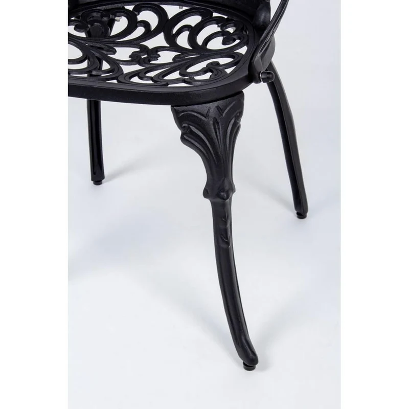 Set di 2 Sedie con Braccioli da Giardino in Alluminio Pressofuso Stile Vittoriano - CLASSIC
