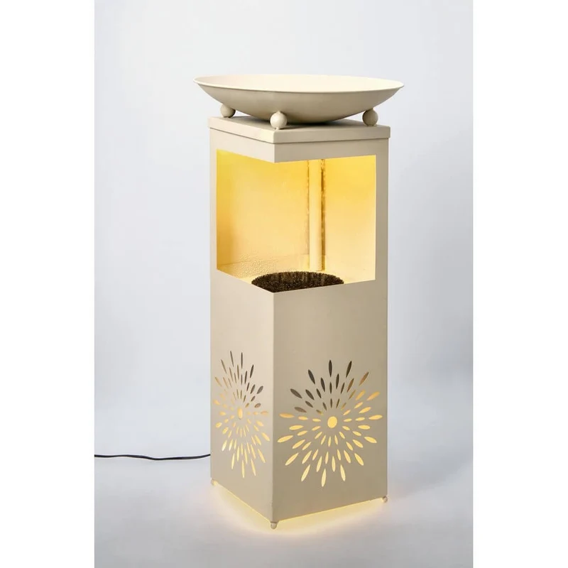 Fontana da Giardino in Metallo con Luce LED Incorporata - SNOWFLAKE