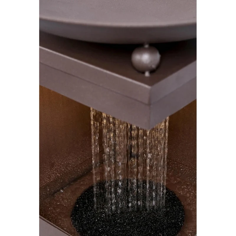 Fontana da Giardino in Metallo con Luce LED Incorporata - SNOWFLAKE
