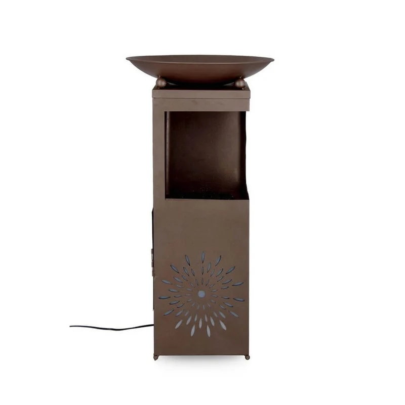 Fontana da Giardino in Metallo con Luce LED Incorporata - SNOWFLAKE