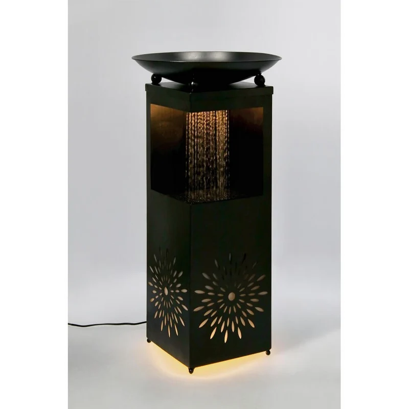 Fontana da Giardino in Metallo con Luce LED Incorporata - SNOWFLAKE