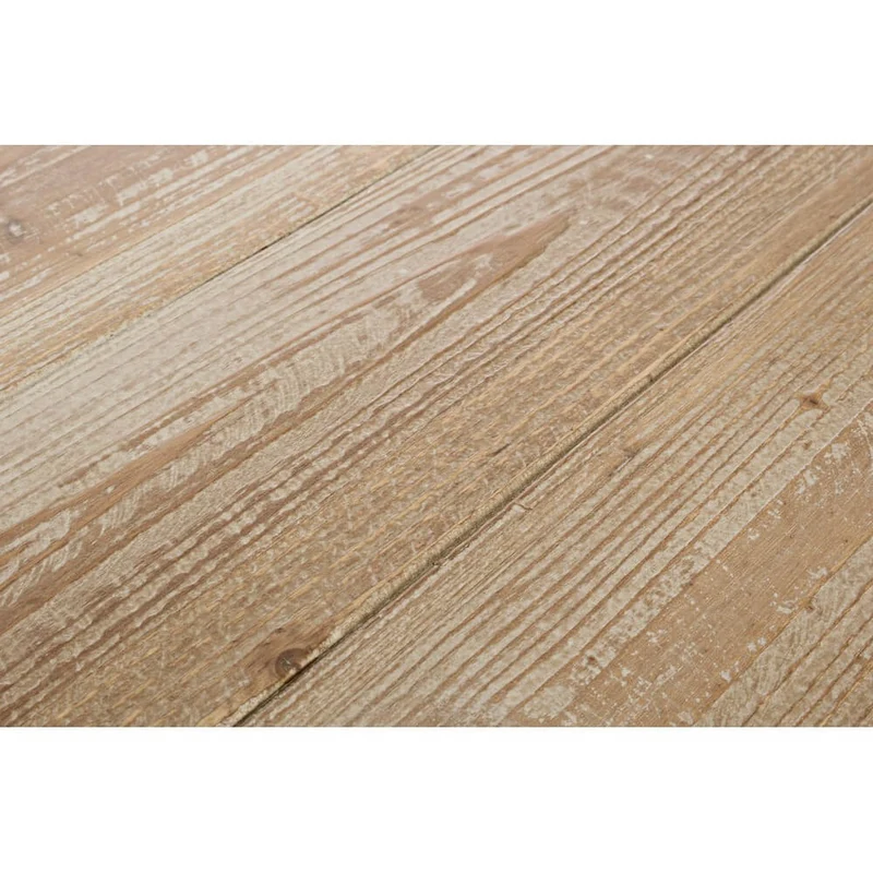 Tavolo Bar Industrial Legno Abete e Acciaio 200x50 cm - THEO