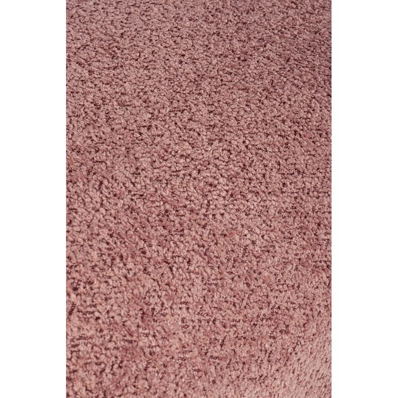 Panca imbottita effetto bouclé con gambe in legno naturale - SIENNA