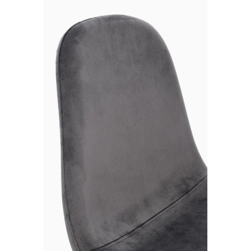Set di 4 Sedie Imbottite in Velluto con Gambe in Acciaio - IRELIA