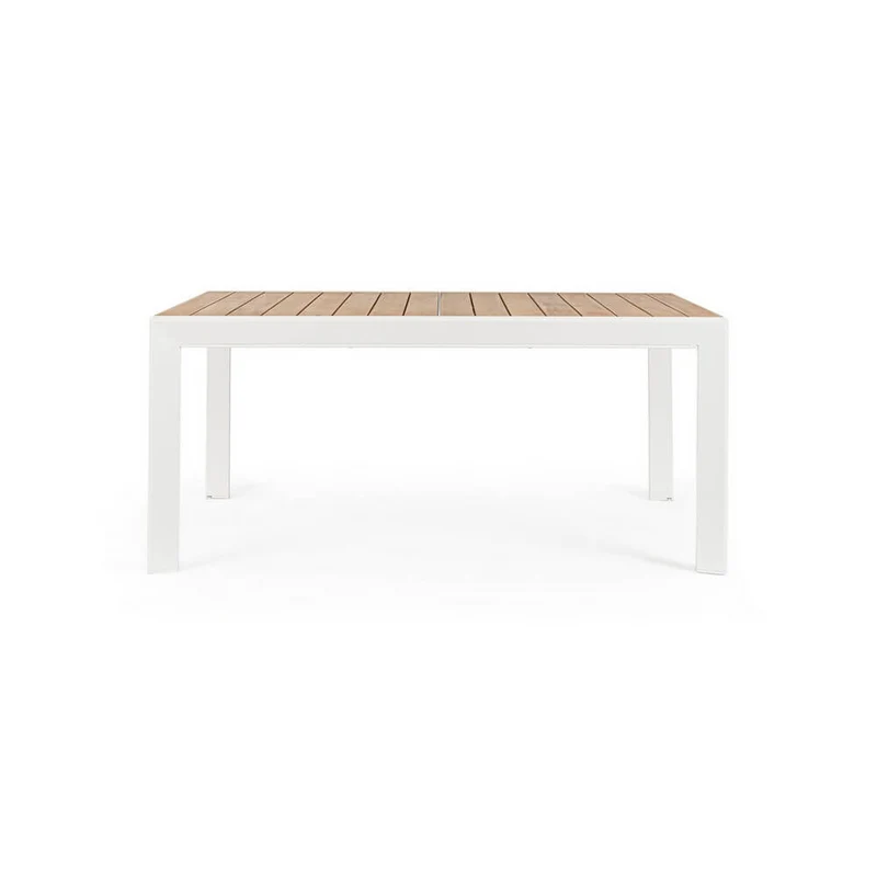 Tavolo da Giardino Allungabile in Alluminio Effetto Legno - SEAFARER